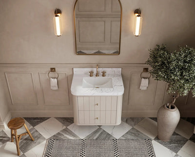 Houston Floating 30 in. W x 22 in. D Single Sink Bathroom Vanity - Willow Bath and Vanity