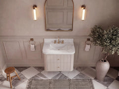 Houston Floating 30 in. W x 22 in. D Single Sink Bathroom Vanity - photo 12