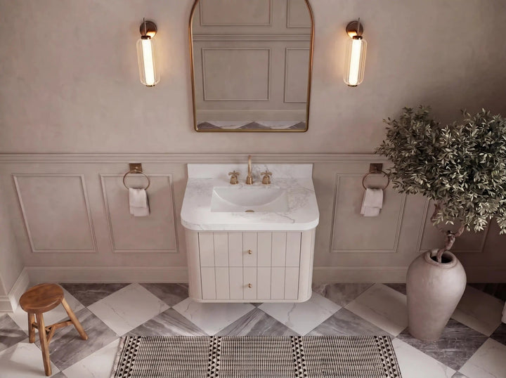 Houston Floating 30 in. W x 22 in. D Single Sink Bathroom Vanity - photo 12