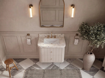 Houston Floating 30 in. W x 22 in. D Single Sink Bathroom Vanity - Willow Bath and Vanity