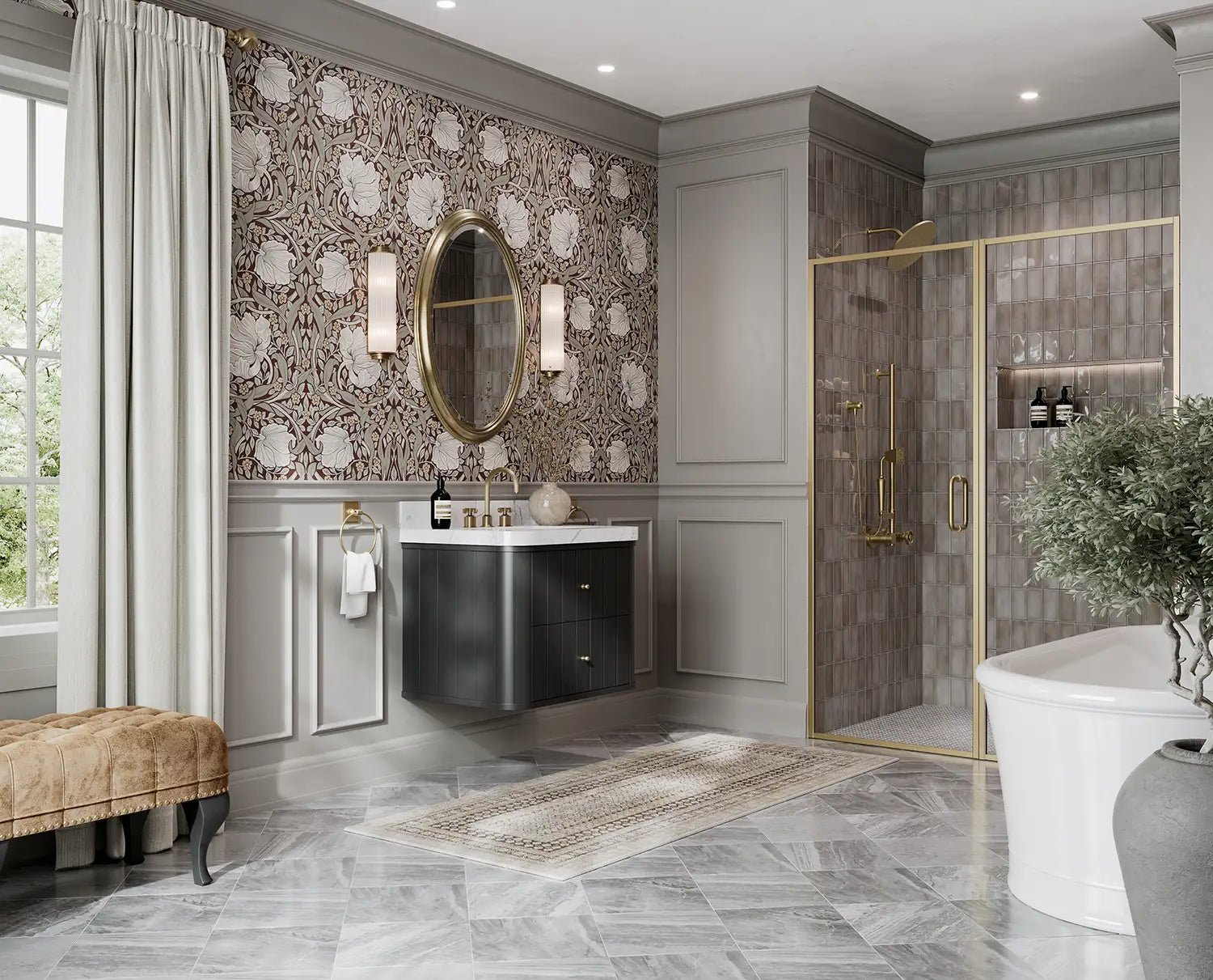 Houston Floating 30 in. W x 22 in. D Single Sink Bathroom Vanity - Willow Bath and Vanity