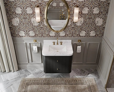 Houston Floating 30 in. W x 22 in. D Single Sink Bathroom Vanity - Willow Bath and Vanity
