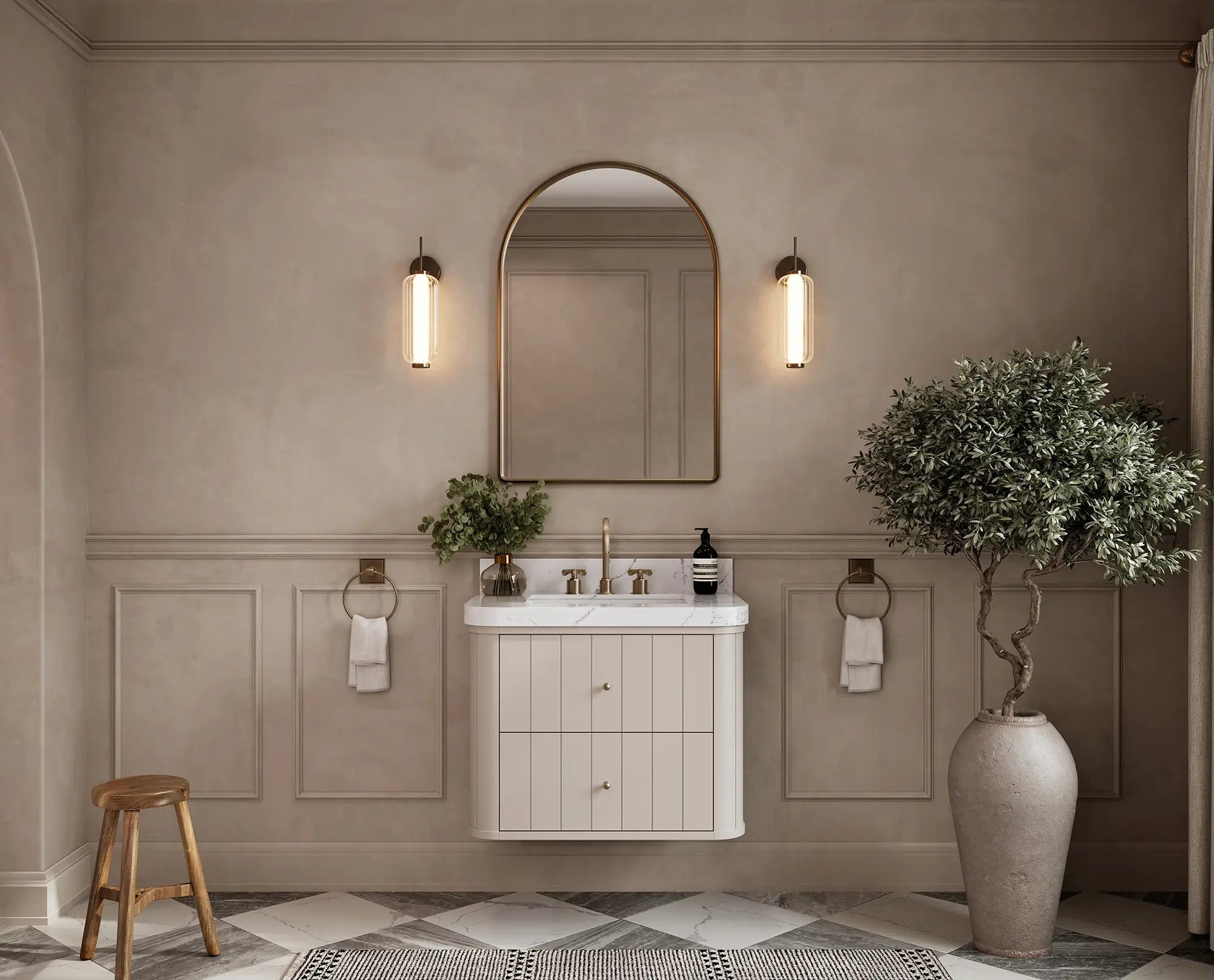 Houston Floating 30 in. W x 22 in. D Single Sink Bathroom Vanity - Willow Bath and Vanity