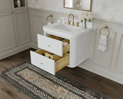 Houston Floating 30 in. W x 22 in. D Single Sink Bathroom Vanity - photo 3
