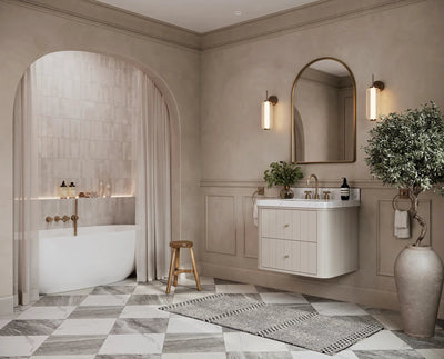 Houston Floating 30 in. W x 22 in. D Single Sink Bathroom Vanity - Willow Bath and Vanity