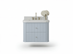 Houston Floating 30 in. W x 22 in. D Single Sink Bathroom Vanity - photo 1
