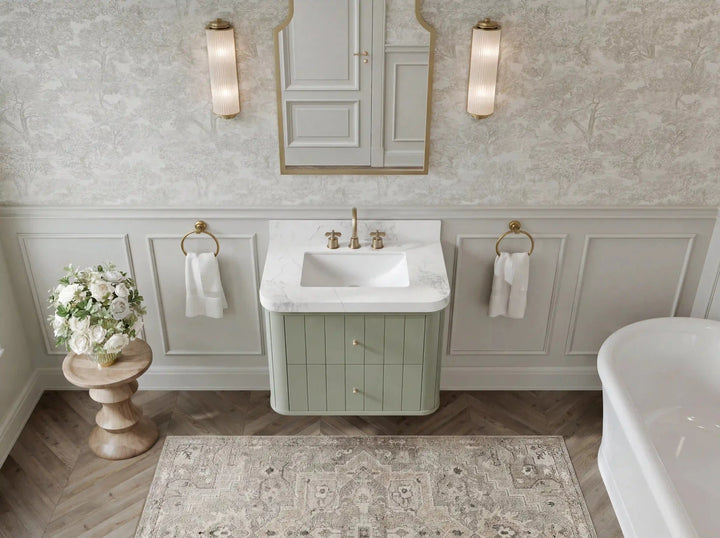 Houston Floating 30 in. W x 22 in. D Single Sink Bathroom Vanity - photo 9