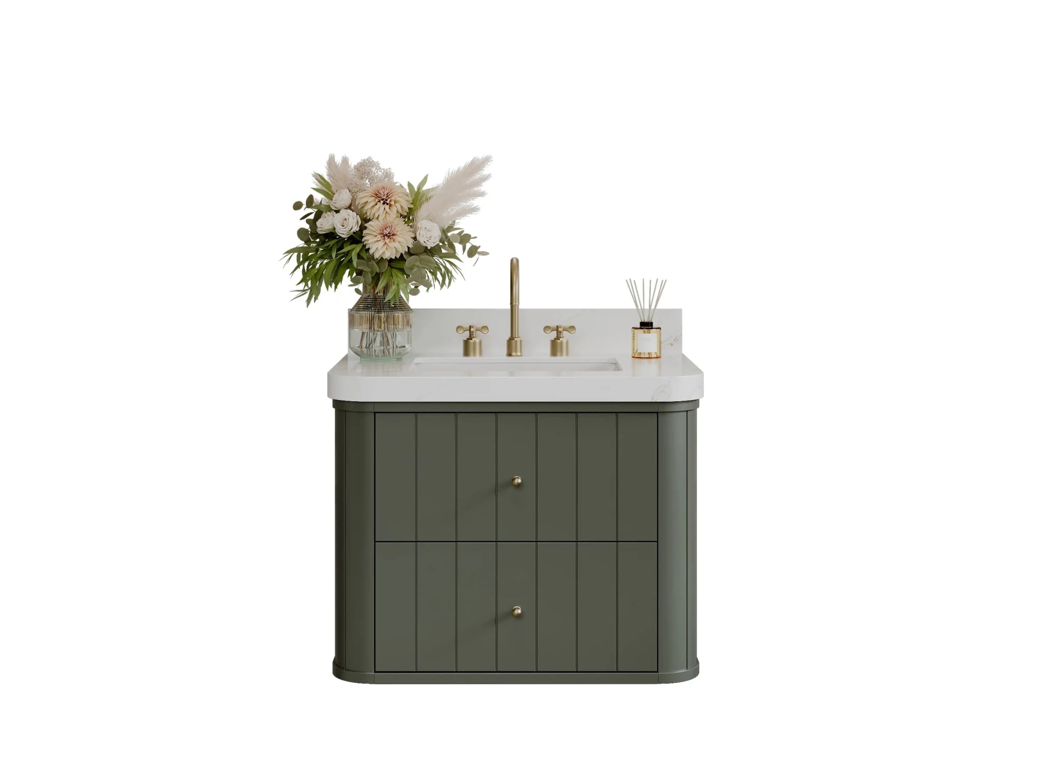 Houston Floating 30 in. W x 22 in. D Single Sink Bathroom Vanity - Willow Bath and Vanity