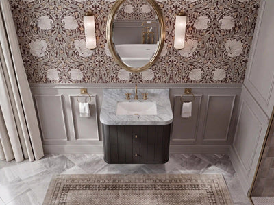 Houston Floating 30 in. W x 22 in. D Single Sink Bathroom Vanity - Willow Bath and Vanity