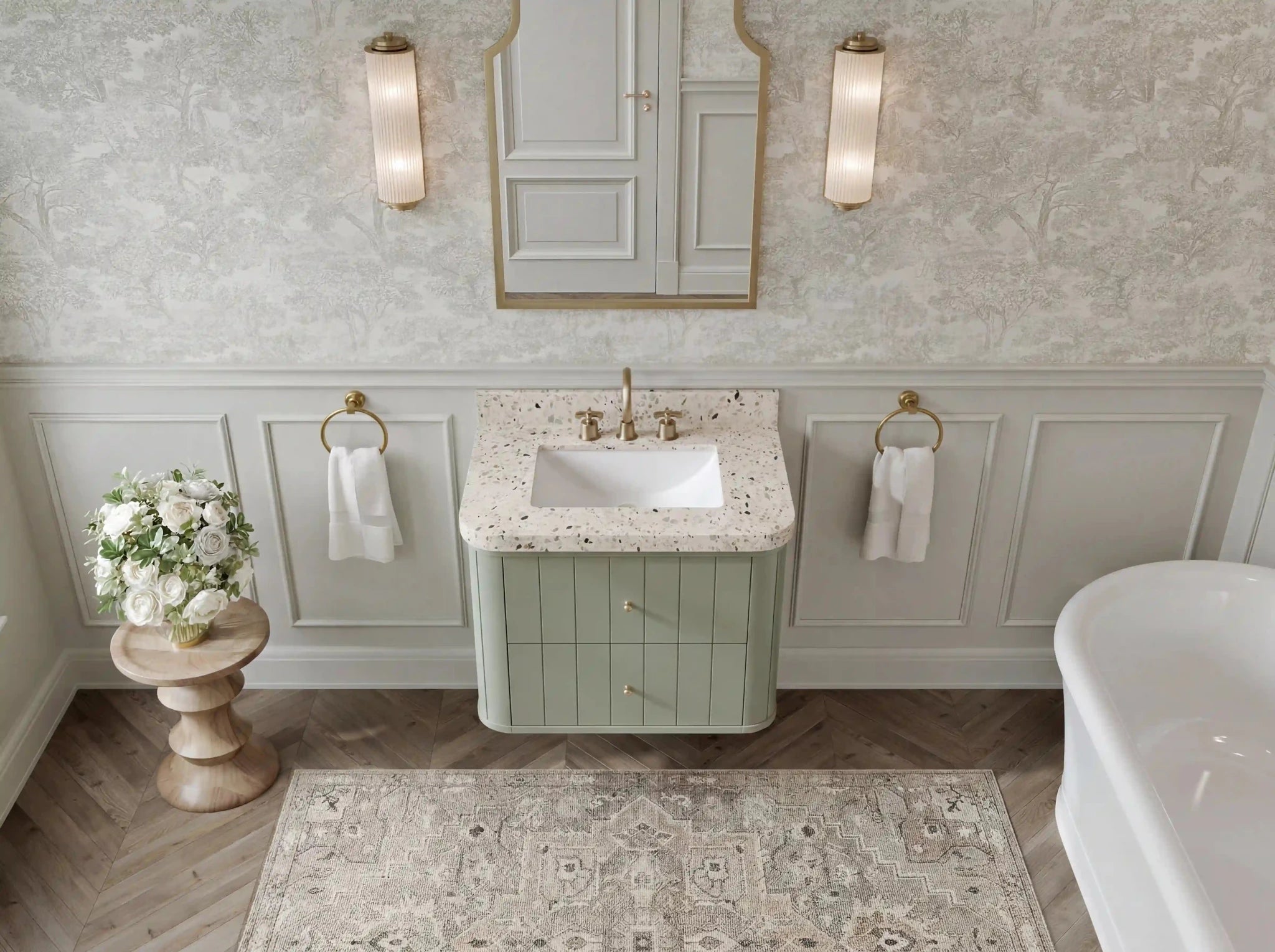 Houston Floating 30 in. W x 22 in. D Single Sink Bathroom Vanity - Willow Bath and Vanity