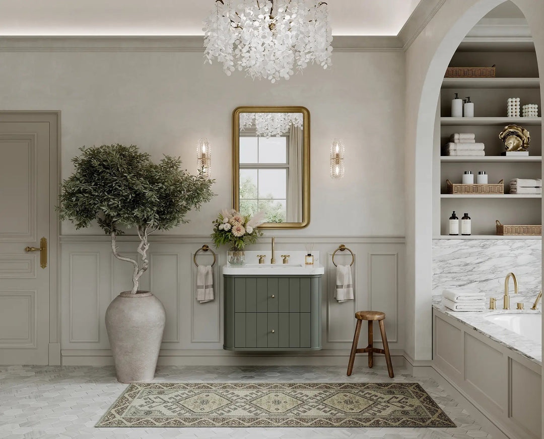 Houston Floating 30 in. W x 22 in. D Single Sink Bathroom Vanity - Willow Bath and Vanity