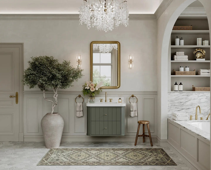 Houston Floating 30 in. W x 22 in. D Single Sink Bathroom Vanity - photo 6