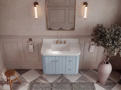 Houston Floating 36 in. W x 22 in. D Center Sink Bathroom Vanity - photo 6