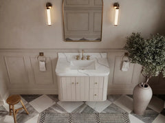 Houston Floating 36 in. W x 22 in. D Center Sink Bathroom Vanity - photo 8