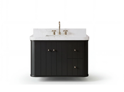 Houston Floating 36 in. W x 22 in. D Center Sink Bathroom Vanity - Willow Bath and Vanity
