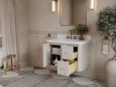 Houston Floating 36 in. W x 22 in. D Center Sink Bathroom Vanity - photo 3