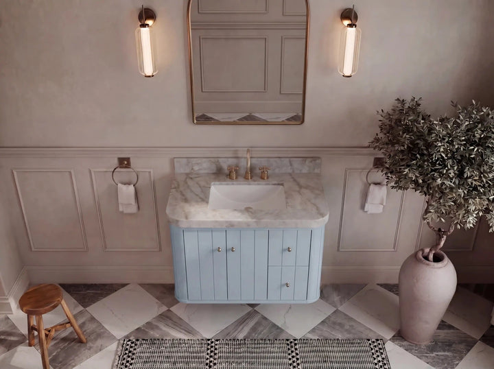 Houston Floating 36 in. W x 22 in. D Center Sink Bathroom Vanity - photo 7