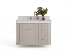Houston Floating 36 in. W x 22 in. D Center Sink Bathroom Vanity - photo 1
