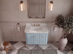 Houston Floating 36 in. W x 22 in. D Center Sink Bathroom Vanity - photo 3