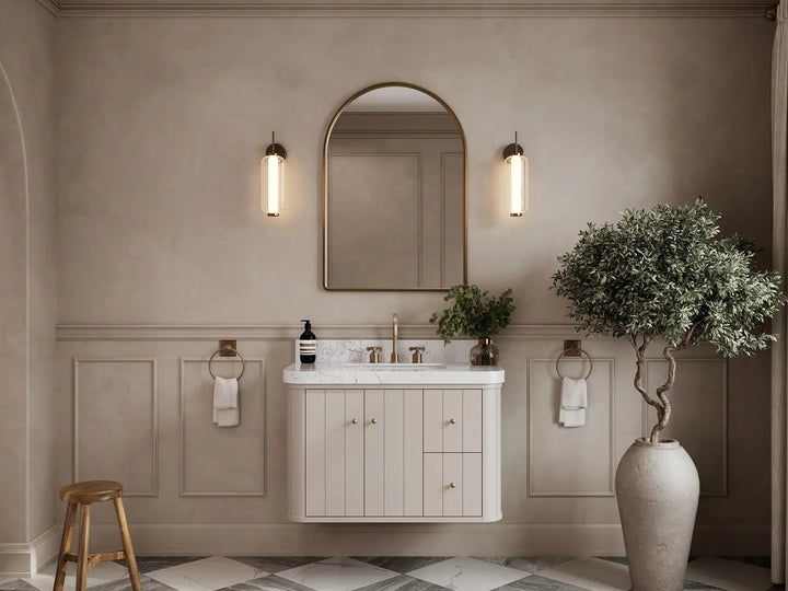 Houston Floating 36 in. W x 22 in. D Center Sink Bathroom Vanity - photo 4
