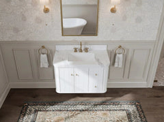 Houston Floating 36 in. W x 22 in. D Center Sink Bathroom Vanity - photo 9