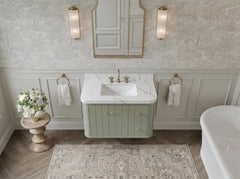 Houston Floating 36 in. W x 22 in. D Center Sink Bathroom Vanity - photo 7