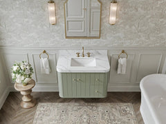 Houston Floating 36 in. W x 22 in. D Center Sink Bathroom Vanity - photo 5
