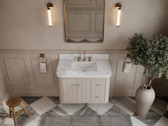 Houston Floating 36 in. W x 22 in. D Center Sink Bathroom Vanity - photo 6