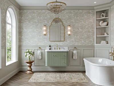 Houston Floating 36 in. W x 22 in. D Center Sink Bathroom Vanity - Willow Bath and Vanity