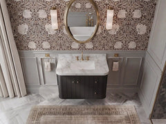 Houston Floating 36 in. W x 22 in. D Center Sink Bathroom Vanity - photo 12