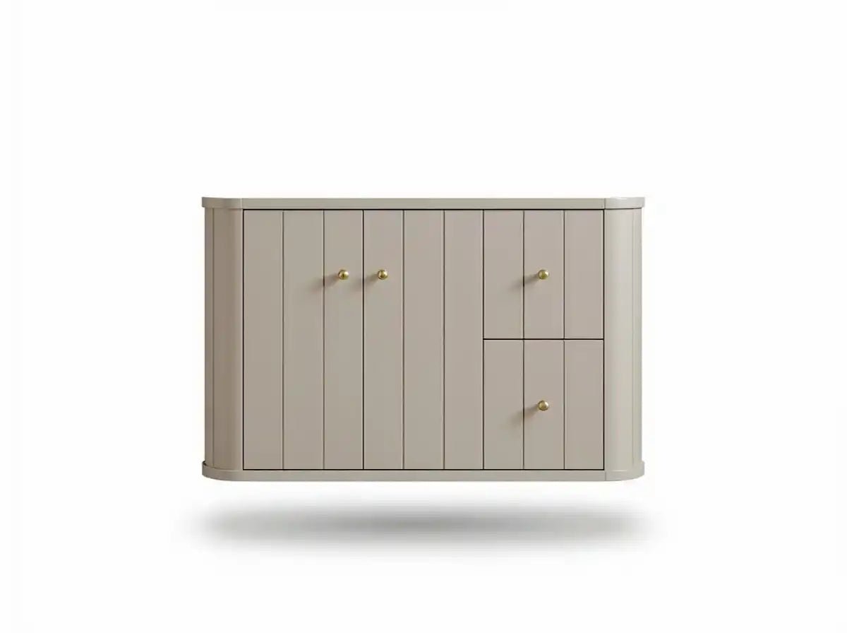 Houston Floating 36 in. W x 22 in. D Left Offset Sink Bathroom Vanity - Willow Bath and Vanity