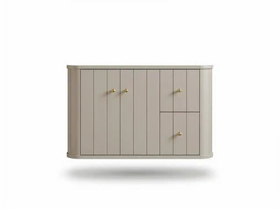 Houston Floating 36 in. W x 22 in. D Left Offset Sink Bathroom Vanity - Willow Bath and Vanity