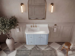 Houston Floating 36 in. W x 22 in. D Left Offset Sink Bathroom Vanity - photo 11