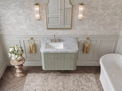 Houston Floating 36 in. W x 22 in. D Left Offset Sink Bathroom Vanity - photo 10