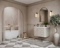 Houston Floating 36 in. W x 22 in. D Left Offset Sink Bathroom Vanity - photo 2