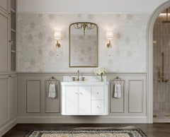 Houston Floating 36 in. W x 22 in. D Left Offset Sink Bathroom Vanity - photo 4