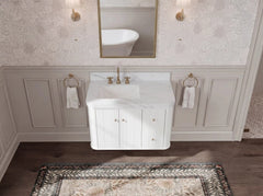 Houston Floating 36 in. W x 22 in. D Left Offset Sink Bathroom Vanity - photo 13