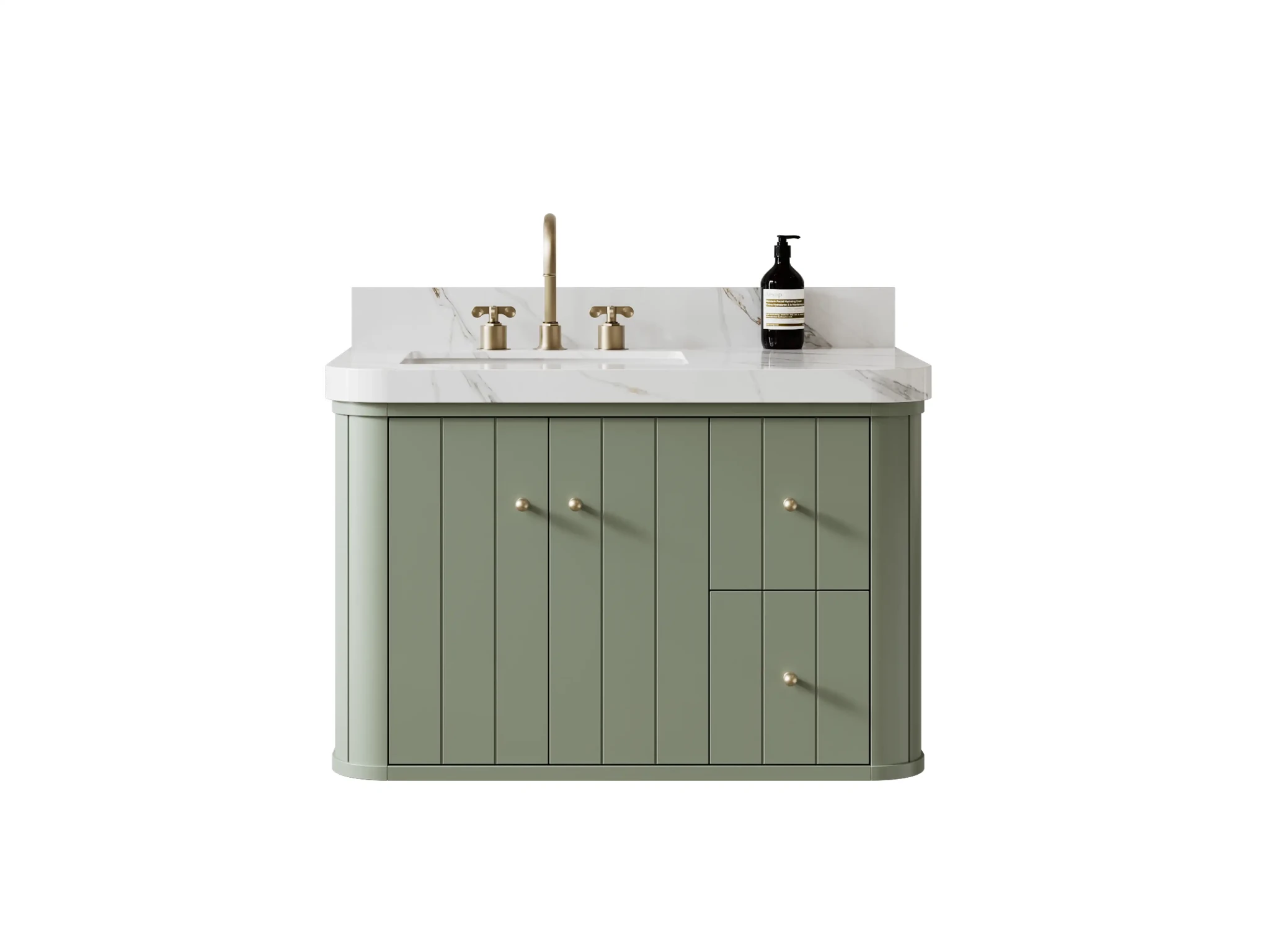 Houston Floating 36 in. W x 22 in. D Left Offset Sink Bathroom Vanity - Willow Bath and Vanity