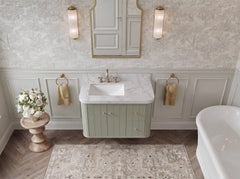 Houston Floating 36 in. W x 22 in. D Left Offset Sink Bathroom Vanity - photo 14