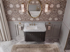 Houston Floating 36 in. W x 22 in. D Left Offset Sink Bathroom Vanity - photo 10