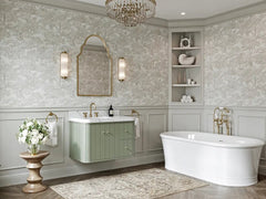 Houston Floating 36 in. W x 22 in. D Left Offset Sink Bathroom Vanity - photo 2