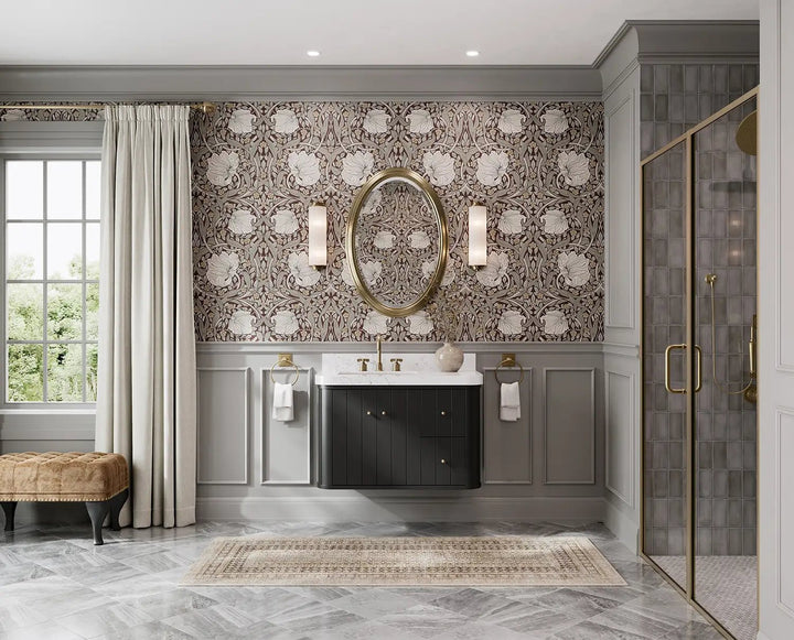 Houston Floating 36 in. W x 22 in. D Left Offset Sink Bathroom Vanity - photo 6