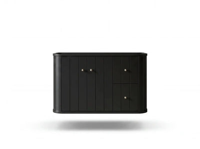 Houston Floating 36 in. W x 22 in. D Left Offset Sink Bathroom Vanity - Willow Bath and Vanity