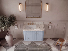 Houston Floating 36 in. W x 22 in. D Left Offset Sink Bathroom Vanity - photo 10