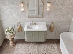 Houston Floating 36 in. W x 22 in. D Left Offset Sink Bathroom Vanity - photo 11
