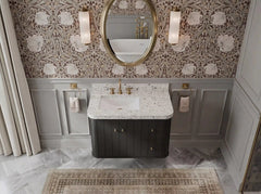 Houston Floating 36 in. W x 22 in. D Left Offset Sink Bathroom Vanity - photo 16