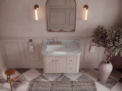 Houston Floating 36 in. W x 22 in. D Left Offset Sink Bathroom Vanity - photo 10