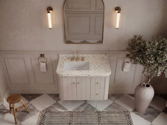 Houston Floating 36 in. W x 22 in. D Left Offset Sink Bathroom Vanity - photo 15