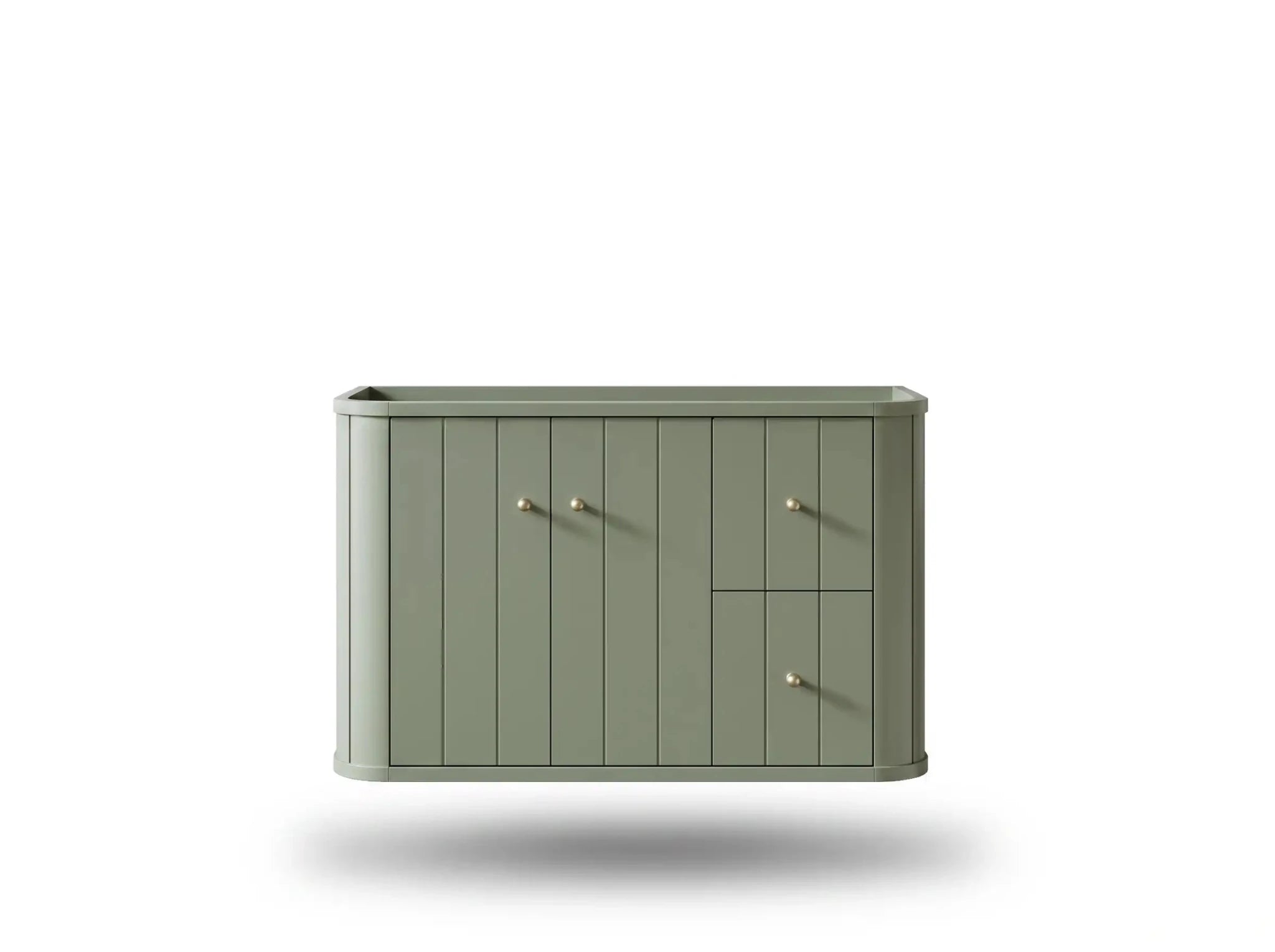 Houston Floating 36 in. W x 22 in. D Left Offset Sink Bathroom Vanity - Willow Bath and Vanity