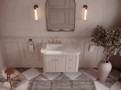 Houston Floating 36 in. W x 22 in. D Left Offset Sink Bathroom Vanity - photo 14